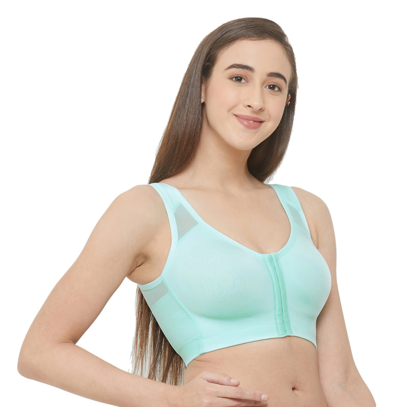 Buy Women's Front Fastening Bras Full Cup Non Wired Back Support Posture  Bra Online at desertcartSeychelles