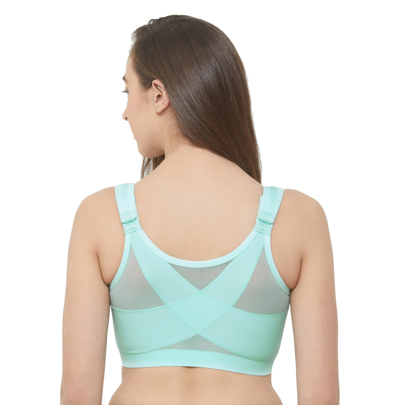 TELIMUSSTO Womens Front Closure Back Support Posture Bra India