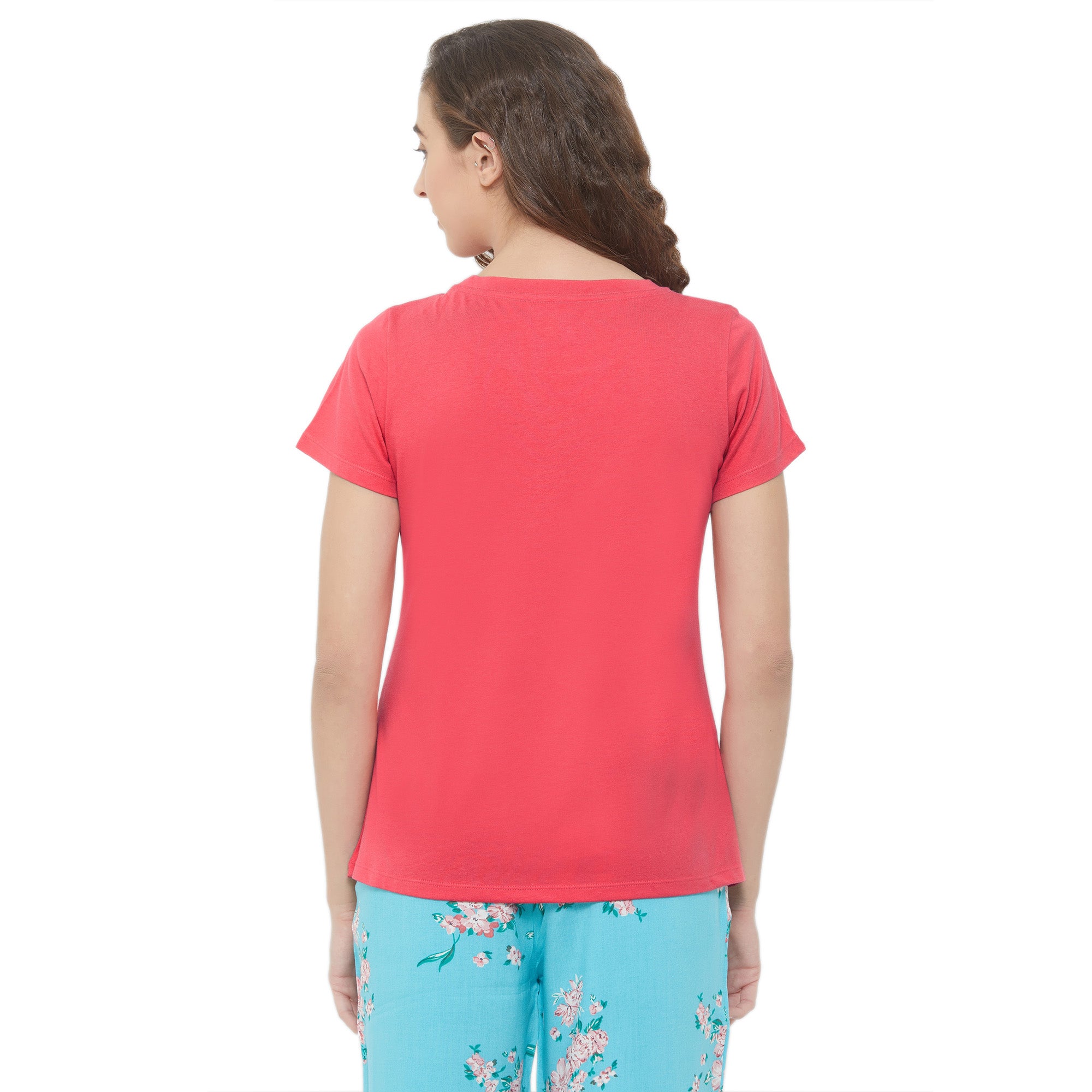 Soft Cotton Modal Lounge T-shirt-NT-122