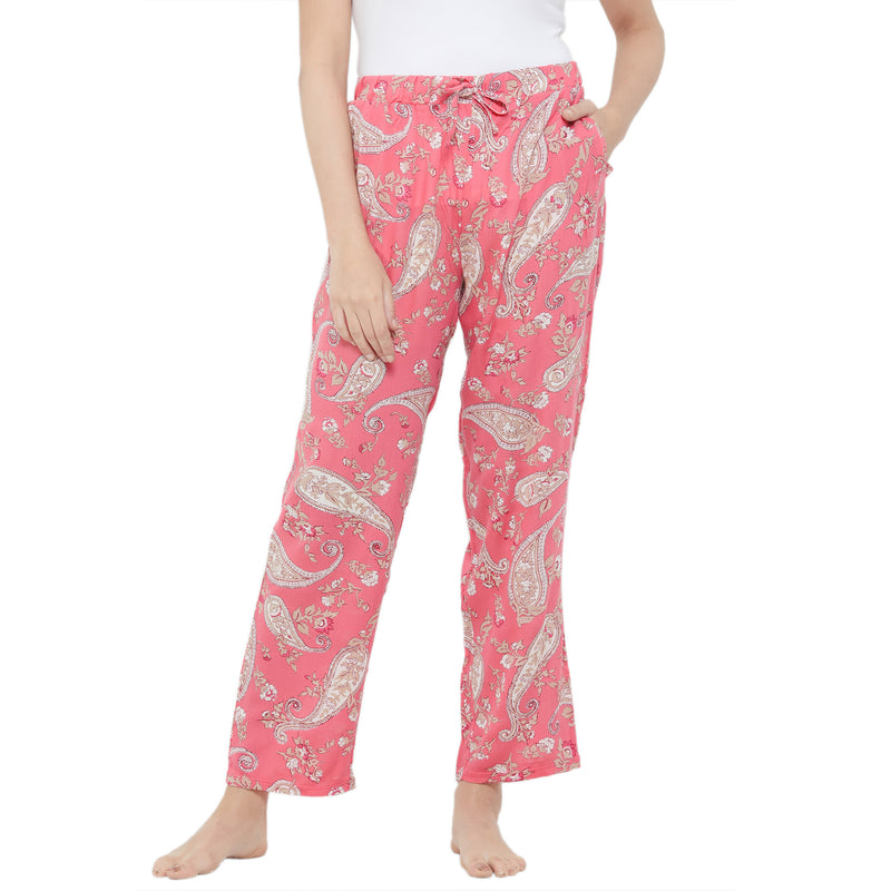 Super-soft Rayon printed pyjamas with pockets-NT-121-PJ-22