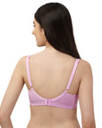 Non Padded Non Wired Full Coverage Cotton Spandex Encircled T-shirt Bra CB-339